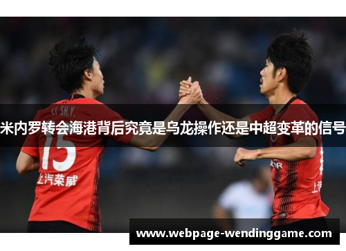 米内罗转会海港背后究竟是乌龙操作还是中超变革的信号