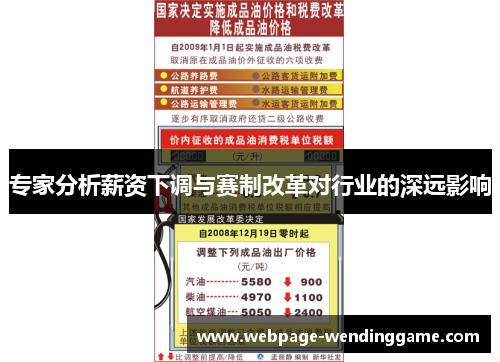 专家分析薪资下调与赛制改革对行业的深远影响